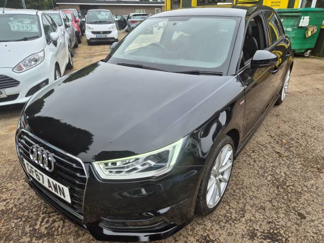 Audi A1 1.4 TFSI S Line 5dr S Tronic Hatchback Petrol Black